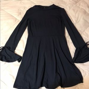 Navy blue long sleeve dress